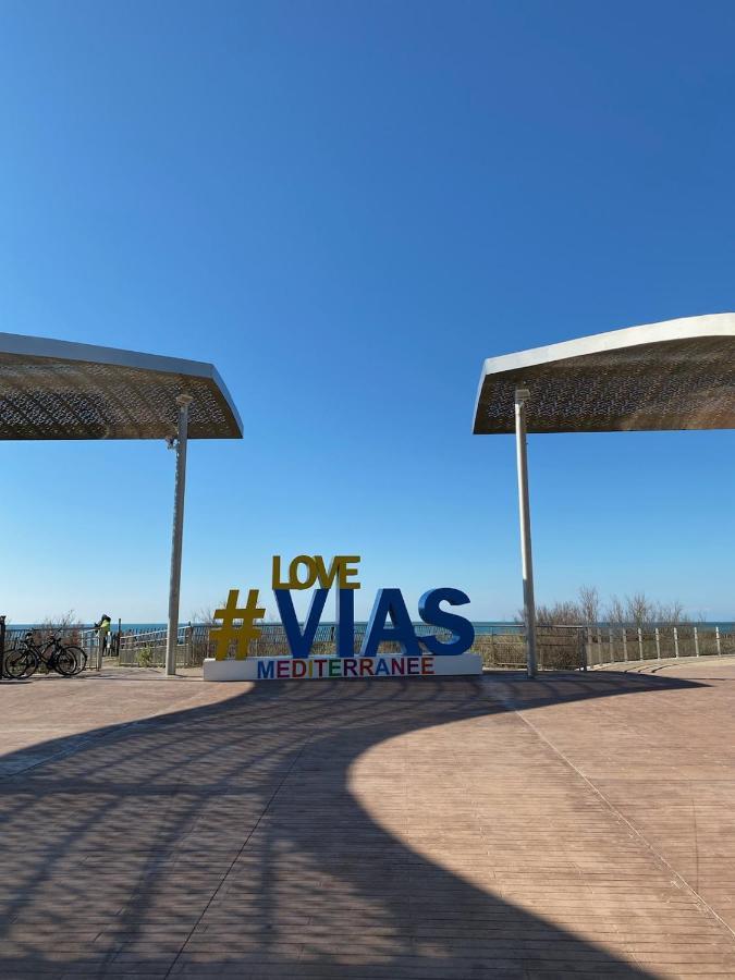 Appartement, Vue Sur Mer, Acces Direct Plage, Piscine 비아스 외부 사진